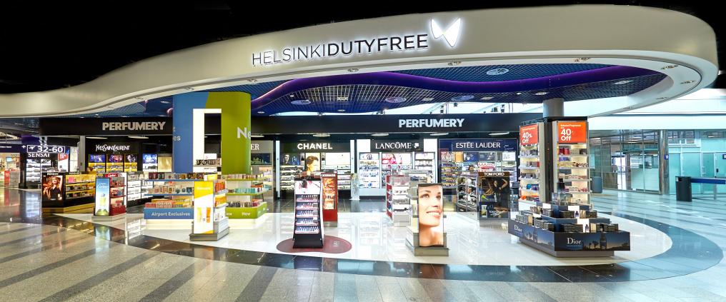 Helsinki_Duty_Free_nose_front. UWB retail perfumes security